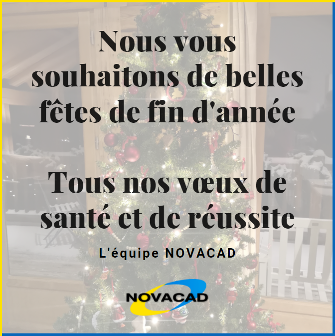 NOVACAD vous souhaite ses vœux pour 2022 !